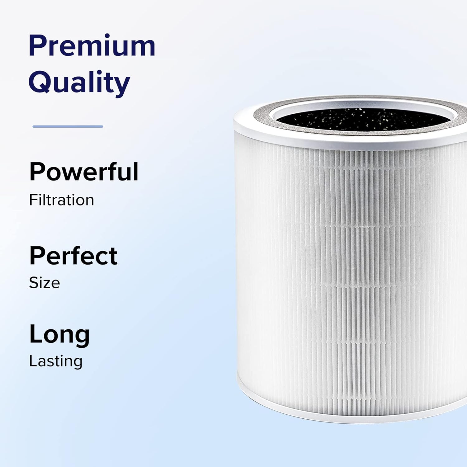 imageLEVOIT Core 400S Air Purifier Smoke Remover 4in1 Replacement Filter Activated Carbon Core400SRFSR LRFC401BUS 1 Pack BlueOriginal Filter