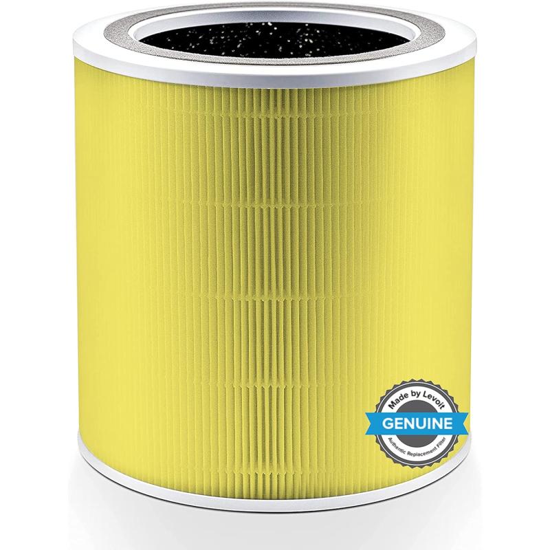 imageLEVOIT Core 400S Air Purifier Smoke Remover 4in1 Replacement Filter Activated Carbon Core400SRFSR LRFC401BUS 1 Pack BluePet Allergy