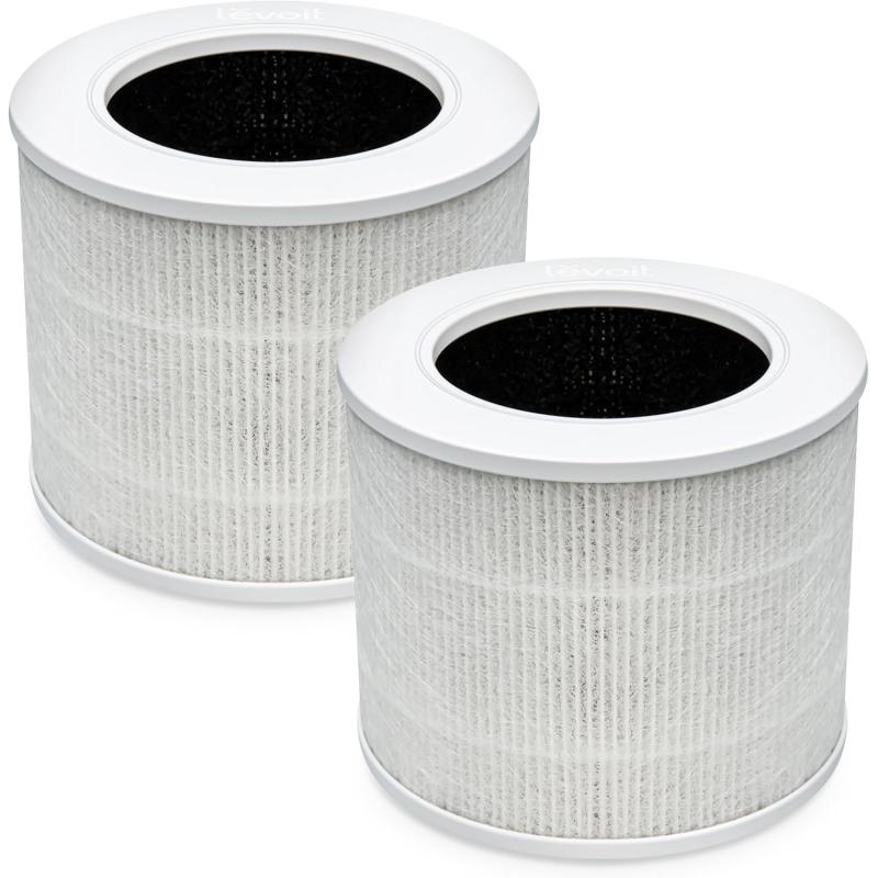 imageLEVOIT Core MiniP Air Purifier Replacement Filter 3in1 HighEfficiency Activated Carbon Core MiniRF 1 Pack White2 Pack