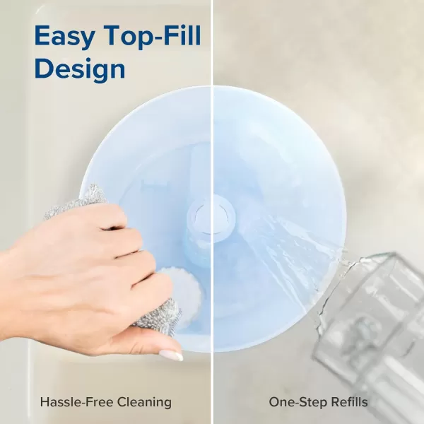 imageLEVOIT Humidifiers for Bedroom Quiet 3L Water Tank Cool Mist Top Fill Essential Oil Diffuser with 25Watt for Home Large Room 360 Nozzle Rapid Ultrasonic Humidification for Baby Nursery and PlantBlue
