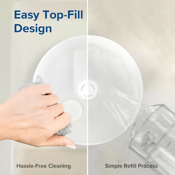 imageLEVOIT Humidifiers for Bedroom Quiet 3L Water Tank Cool Mist Top Fill Essential Oil Diffuser with 25Watt for Home Large Room 360 Nozzle Rapid Ultrasonic Humidification for Baby Nursery and PlantWhite