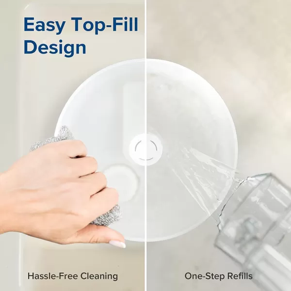 imageLEVOIT Humidifiers for Bedroom Quiet 3L Water Tank Cool Mist Top Fill Essential Oil Diffuser with 25Watt for Home Large Room 360 Nozzle Rapid Ultrasonic Humidification for Baby Nursery and PlantWhite with Nightlight