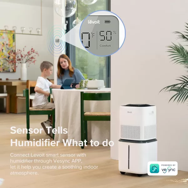 imageLEVOIT Superior 6000S Smart Evaporative Humidifiers for Home Whole House up to 3000ft 6 Gal Last 72Hour Premium Filter Dry Mode Wheels ampamp Water Fill Hose ampamp Foldable Storage  Quiet Sleep ModeSmart Cool Mist Evaporative Humidifier