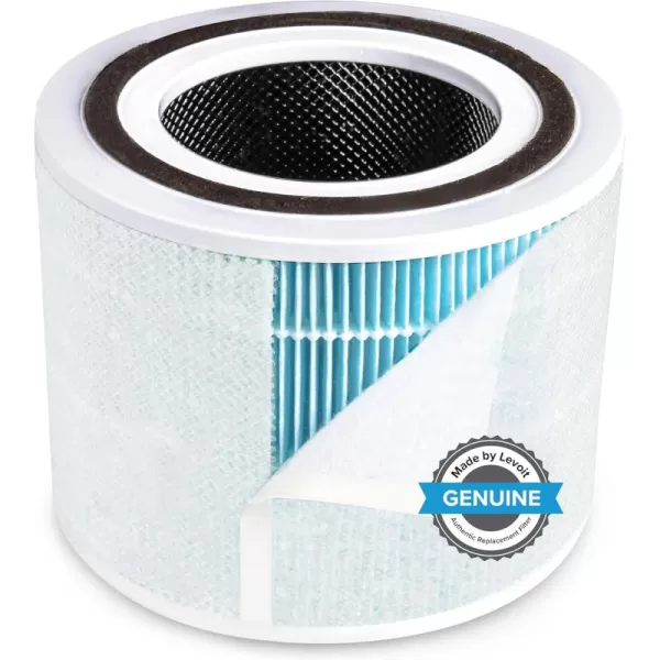 imageLEVOIT Core 300P Air Purifier Pet Allergy Replacement Filter 3in1 Filter Efficiency Activated Carbon Core300RFPA 1 Pack YellowSmoke Remover Filter