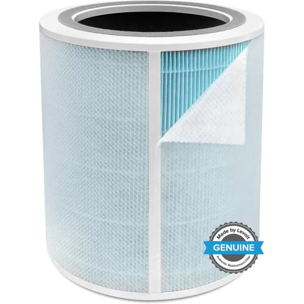 imageLEVOIT Core 400S Air Purifier Smoke Remover 4in1 Replacement Filter Activated Carbon Core400SRFSR LRFC401BUS 1 Pack BlueSmoke Remover