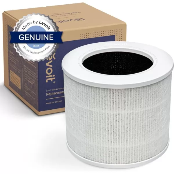 imageLEVOIT Core MiniP Air Purifier Replacement Filter 3in1 HighEfficiency Activated Carbon Core MiniRF 1 Pack White1 Pack