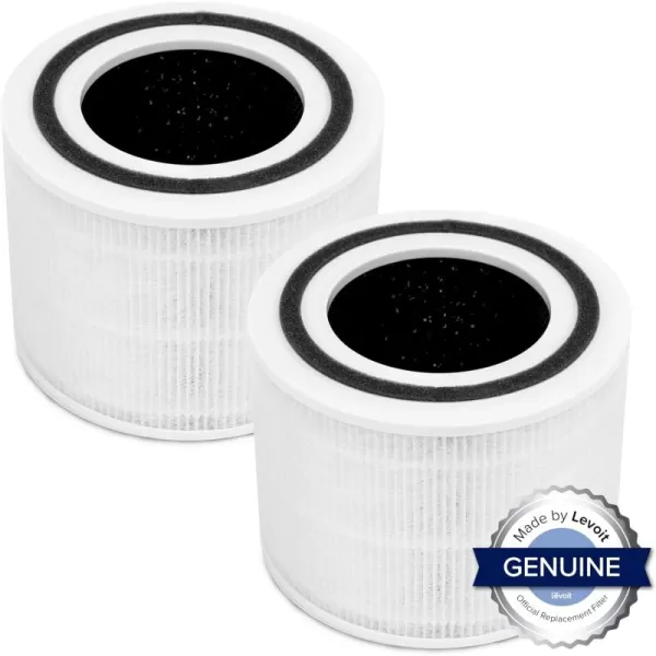 imageLEVOIT Genuine Core 300P Air Purifier Replacement Filter 3In1 Filter HighEfficiency Activated Carbon Core300RF 1 Pack White76 x 76 x 58