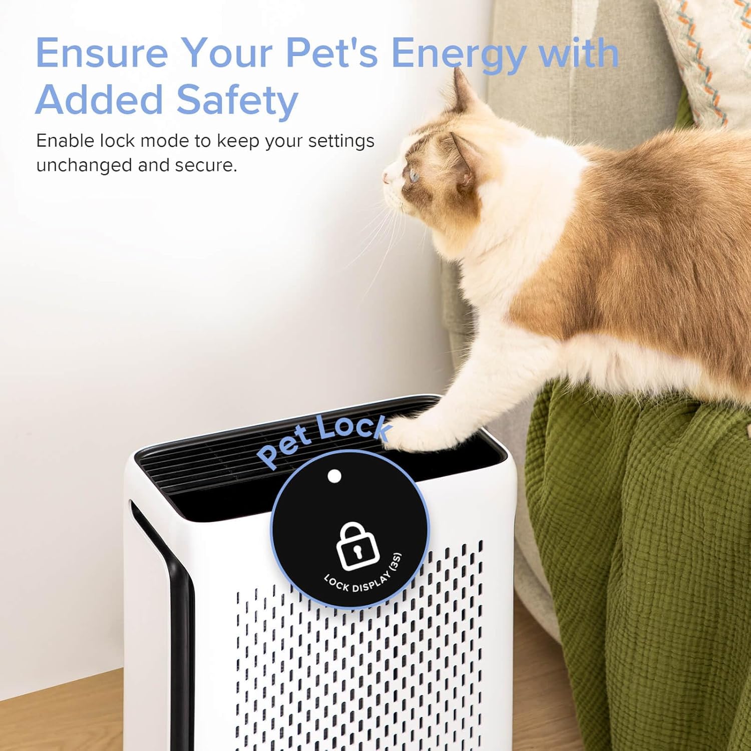 imageLEVOIT Air Purifiers for Home Large Room Bedroom Up to 1110 Ft with Air Quality and Light Sensors Smart WiFi Washable Filters HEPA Sleep Mode for Pets Allergies Dust Pollen Vital 100SP WhiteWhite
