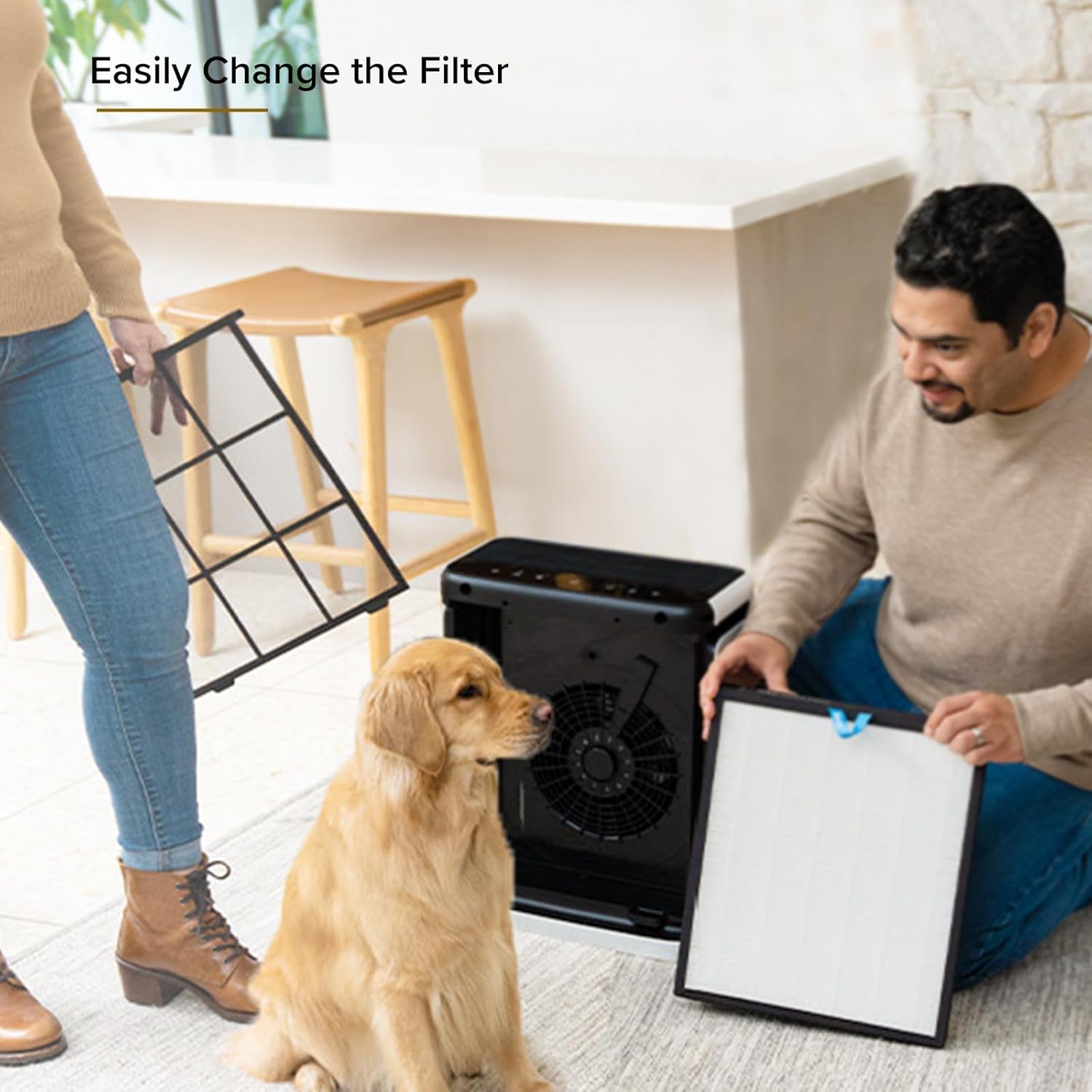 imageLEVOIT Air Purifiers for Home Large Room Up to 1800 Ft in 1 Hr with Washable PreFilter Air Quality Monitor Smart WiFi HEPA Sleep Mode for Allergies Pet Hair in Bedroom Vital 200SP WhiteWhite