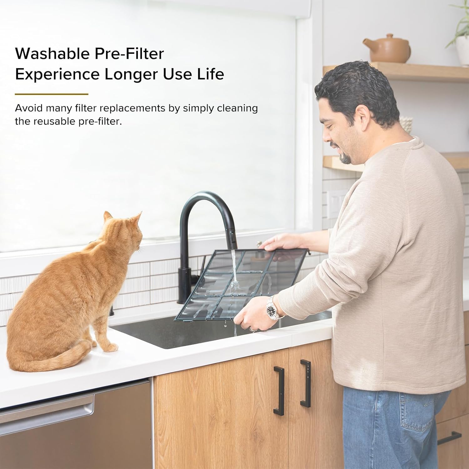 imageLEVOIT Air Purifiers for Home Large Room Up to 1800 Ft in 1 Hr with Washable PreFilter Air Quality Monitor Smart WiFi HEPA Sleep Mode for Allergies Pet Hair in Bedroom Vital 200SP WhiteWhite