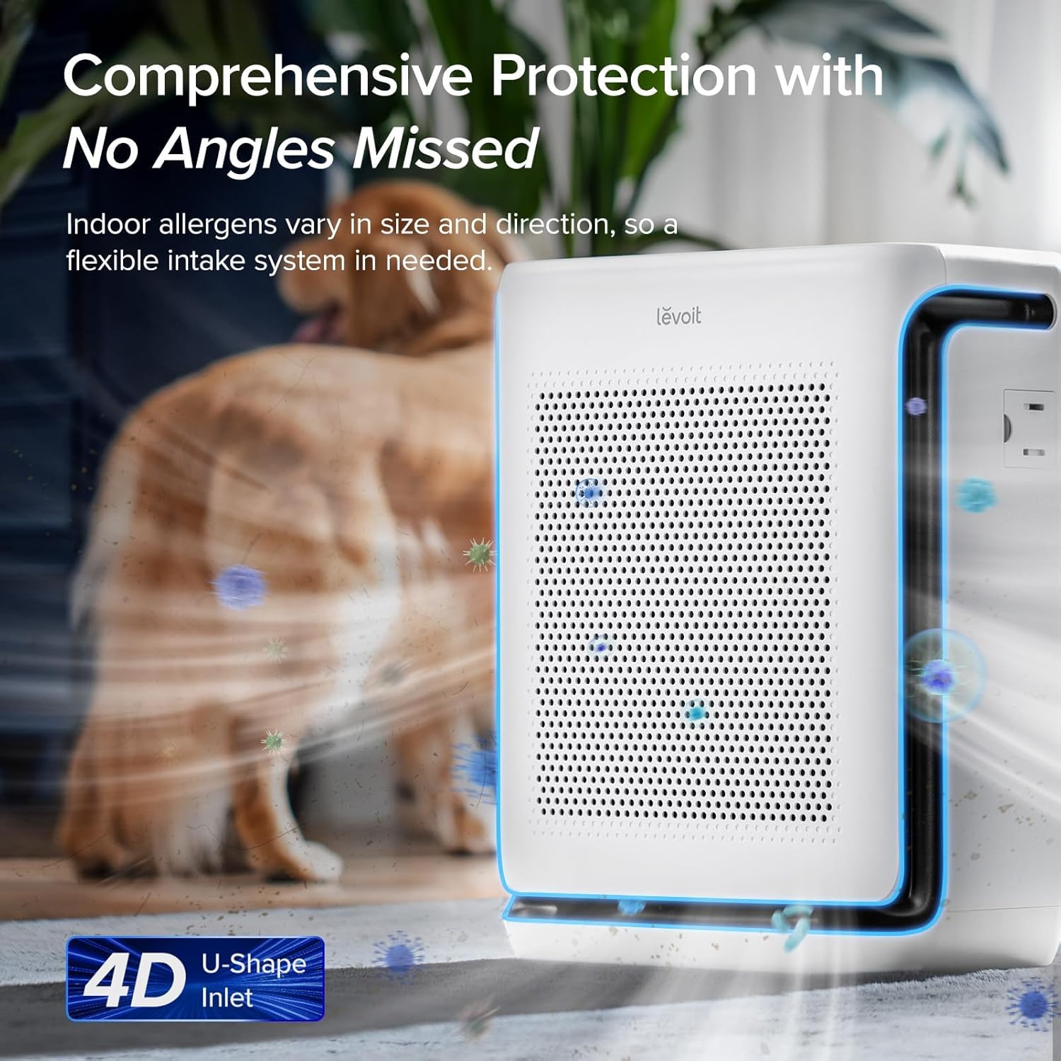 imageLEVOIT Air Purifiers for Home Large Room Up to 1800 Ft in 1 Hr with Washable PreFilter Air Quality Monitor Smart WiFi HEPA Sleep Mode for Allergies Pet Hair in Bedroom Vital 200SP WhiteWhite