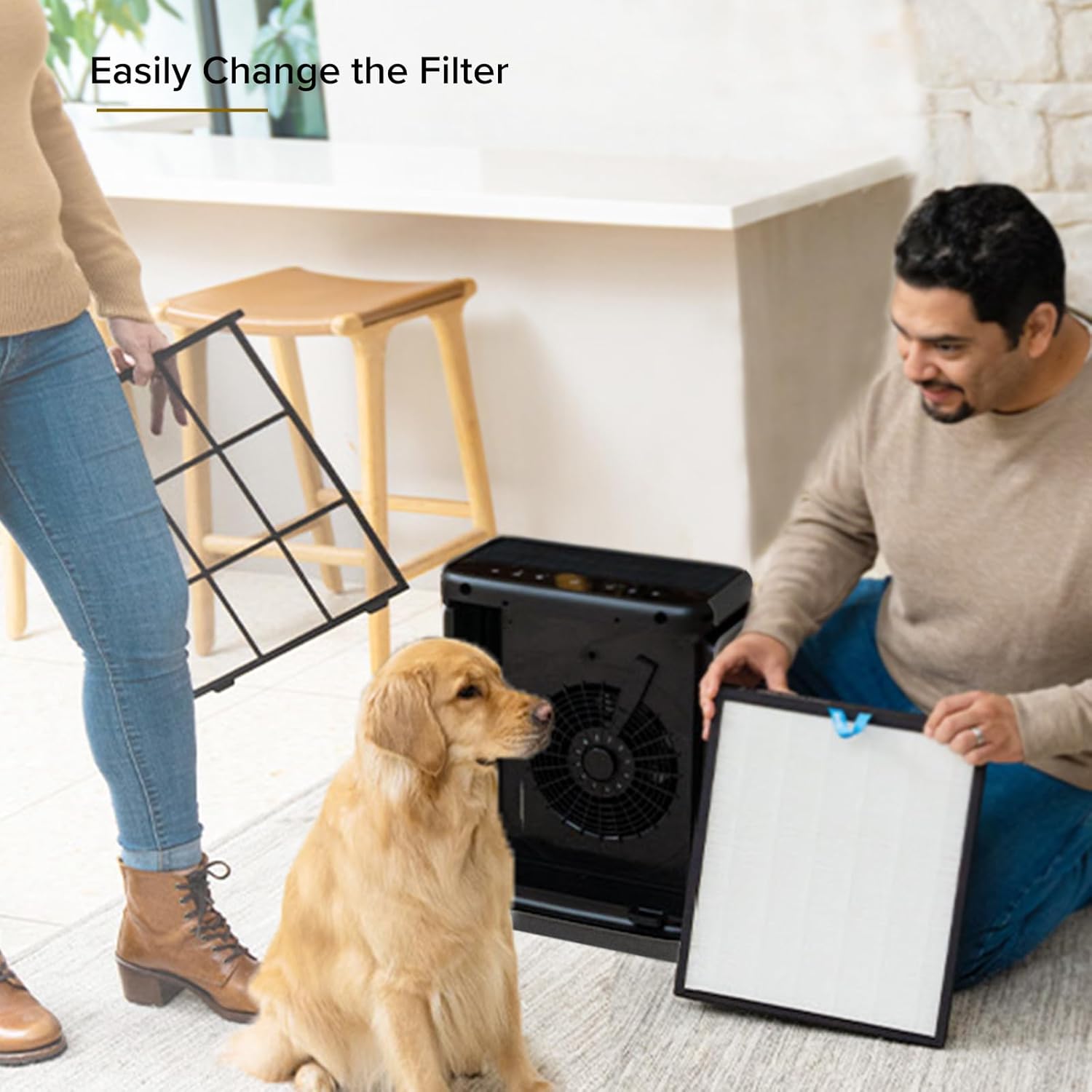 imageLEVOIT Air Purifiers for Home Large Room Up to 1800 Ft in 1 Hr with Washable PreFilter Air Quality Monitor Smart WiFi HEPA Sleep Mode for Allergies Pet Hair in Bedroom Vital 200SP WhiteBlack