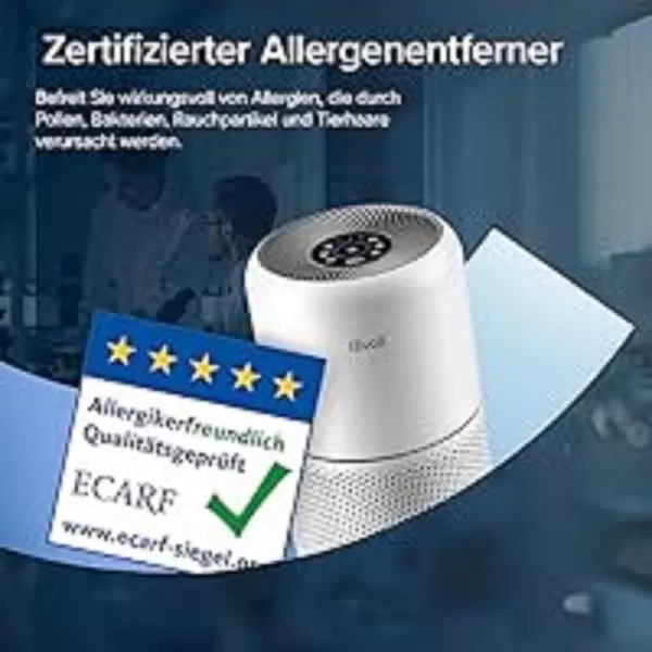 imageLEVOIT Air Purifiers for Home Bedroom Smart WiFi HEPA Sleep Mode for Home Large Room Quiet Cleaner for Pet Hair Allergies Dust Smoke Pollon White Noise Alexa Control Core300SP WhiteWhite
