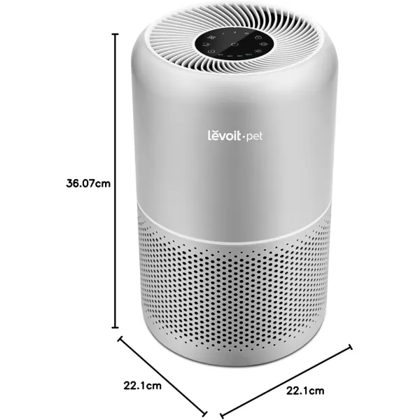 imageLEVOIT Air Purifiers for Home Bedroom Smart WiFi HEPA Sleep Mode for Home Large Room Quiet Cleaner for Pet Hair Allergies Dust Smoke Pollon White Noise Alexa Control Core300SP WhiteGray