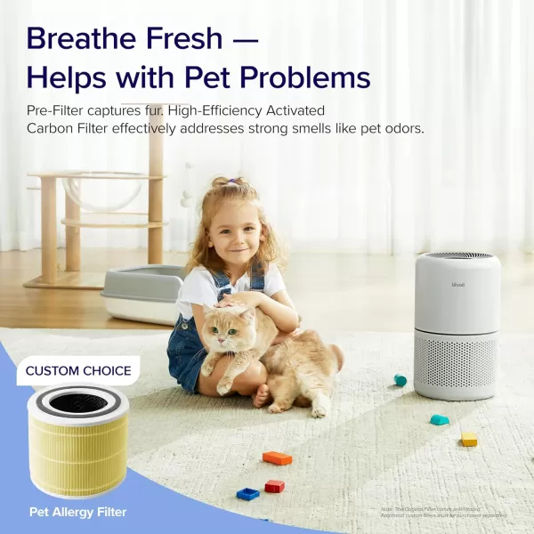 imageLEVOIT Air Purifiers for Home Bedroom Smart WiFi HEPA Sleep Mode for Home Large Room Quiet Cleaner for Pet Hair Allergies Dust Smoke Pollon White Noise Alexa Control Core300SP WhiteWhite