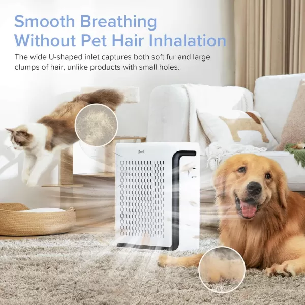 imageLEVOIT Air Purifiers for Home Large Room Bedroom Up to 1110 Ft with Air Quality and Light Sensors Smart WiFi Washable Filters HEPA Sleep Mode for Pets Allergies Dust Pollen Vital 100SP WhiteWhite