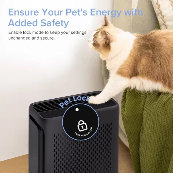 imageLEVOIT Air Purifiers for Home Large Room Bedroom Up to 1110 Ft with Air Quality and Light Sensors Smart WiFi Washable Filters HEPA Sleep Mode for Pets Allergies Dust Pollen Vital 100SP WhiteBlack
