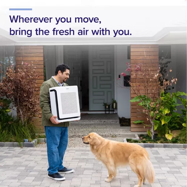 imageLEVOIT Air Purifiers for Home Large Room Up to 1800 Ft in 1 Hr with Washable PreFilter Air Quality Monitor Smart WiFi HEPA Sleep Mode for Allergies Pet Hair in Bedroom Vital 200SP WhiteWhite