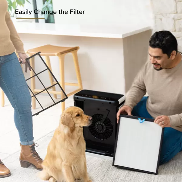 imageLEVOIT Air Purifiers for Home Large Room Up to 1800 Ft in 1 Hr with Washable PreFilter Air Quality Monitor Smart WiFi HEPA Sleep Mode for Allergies Pet Hair in Bedroom Vital 200SP WhiteWhite