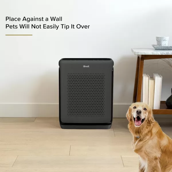 imageLEVOIT Air Purifiers for Home Large Room Up to 1800 Ft in 1 Hr with Washable PreFilter Air Quality Monitor Smart WiFi HEPA Sleep Mode for Allergies Pet Hair in Bedroom Vital 200SP WhiteBlack