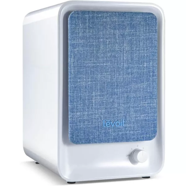 imageLEVOIT Air Purifiers for Bedroom Home 3in1 Filter Cleaner with Fragrance Sponge for Better Sleep Filters Smoke Allergies Pet Dander Odor Dust Office Desktop Portable Core MiniP WhiteBlue
