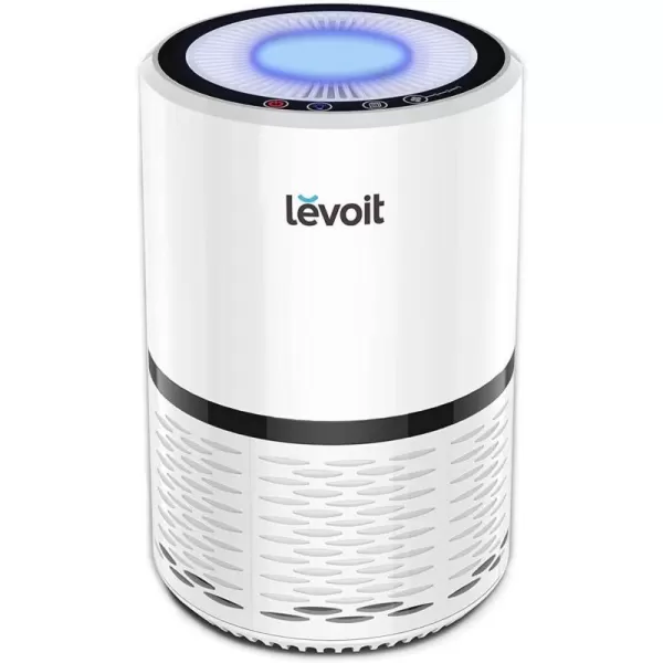 imageLEVOIT Air Purifiers for Home High Efficient Filter for Smoke Dust and Pollen in Bedroom Filtration System Odor Eliminators for Office with Optional Night Light LVH132 1 Pack WhiteWhite
