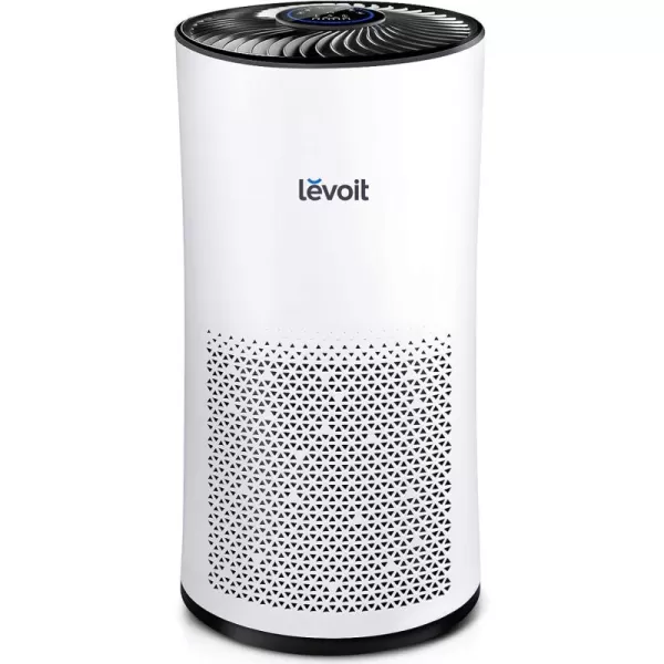 imageLEVOIT Air Purifiers for Home Large Room With Air Quality Monitor Quiet Odor Eliminators for Bedroom 3in1 Filter Auto Mode Cleaner for Allergies Pets Smoke Mold Pollen Dust LVH133 WhiteLVH133