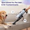 imageLEVOIT Cordless Vacuum Cleaner Stick Vac with TangleResistant Design Up to 50 Minutes Powerful Suction Rechargeable Lightweight and Versatile for Carpet Hard Floor Pet Hair WhiteBlueLVAC200 White