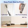 imageLEVOIT Cordless Vacuum Cleaner Stick Vac with TangleResistant Design Up to 50 Minutes Powerful Suction Rechargeable Lightweight and Versatile for Carpet Hard Floor Pet Hair WhiteBlueLVAC200 White