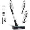 imageLEVOIT Cordless Vacuum Cleaner Stick Vac with TangleResistant Design Up to 50 Minutes Powerful Suction Rechargeable Lightweight and Versatile for Carpet Hard Floor Pet Hair WhiteBlueLVAC200 White