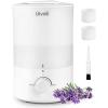 imageLEVOIT Humidifiers for Bedroom Baby Sprout Evaporative with Dual Filters for Air ampamp Water Separate Sensor Adjustable No Blue Nightlight Auto Dry Smart Control ampamp Alexa Auto Mode 38L Tank for 36HWhite