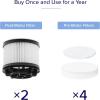 imageLEVOIT LVAC300 Vacuum Cleaner Replacement Filter 4 PreMotor Filters 2 HEPA Filters WhiteFilters for LVAC200