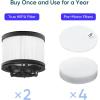 imageLEVOIT LVAC300 Vacuum Cleaner Replacement Filter 4 PreMotor Filters 2 HEPA Filters WhiteFilters for LVAC300