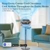 imageLevoit Standing Smart Fan for Bedroom 1451CFM UltraHigh Airflow 12H Timer with WiFiVoiceRemoter Auto 12090 Oscillating Quite 20dB 12 Speeds 4 Modes DC Motor 2 in 1 Pedestal ampamp TabletopSmart Fan
