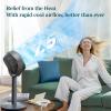 imageLevoit Standing Smart Fan for Bedroom 1451CFM UltraHigh Airflow 12H Timer with WiFiVoiceRemoter Auto 12090 Oscillating Quite 20dB 12 Speeds 4 Modes DC Motor 2 in 1 Pedestal ampamp TabletopSmart Fan