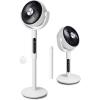 imageLevoit Standing Smart Fan for Bedroom 1451CFM UltraHigh Airflow 12H Timer with WiFiVoiceRemoter Auto 12090 Oscillating Quite 20dB 12 Speeds 4 Modes DC Motor 2 in 1 Pedestal ampamp TabletopModern
