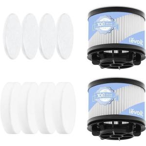 imageLEVOIT LVAC300 Vacuum Cleaner Replacement Filter 4 PreMotor Filters 2 HEPA Filters WhiteFilters for LVAC200