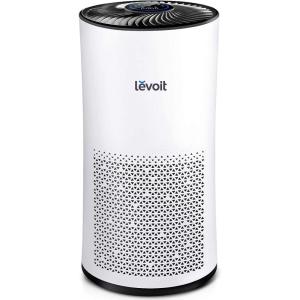 imageLEVOIT Air Purifiers for Home Large Room With Air Quality Monitor Quiet for Bedroom 3in1 Filter Auto Mode LVH133 BlackWhite
