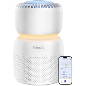 imageLEVOIT Air Purifier for Baby with White Noise Sound Machine and BlueLightFree Night Light in Bedroom HEPA Filter Removes Ultrafine Particle AHAM VERIFIDE 5 Air Quality Monitor Smart WiFi Sprout