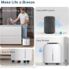 image:imageLEVOIT Superior 6000S Smart Evaporative Humidifiers for Home Whole House up to 3000ft 23L Last 72Hour Premium Filter Dry Mode Wheels amp Water Fill Hose Foldable Storage Sleep Mode New EditionEvaporative Humidifier