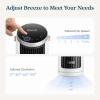 image:imageLEVOIT Tower Fan for Bedroom 20dB Quiet Desk Fan with 23fts Portable amp Easy to Carry 3Angle amp 4Speed Mini Oscillating Fan DC Motor Bladeless Remoter 12H Timer for Home Room Office WhiteWhite
