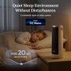 image:imageLEVOIT Tower Fan for Bedroom 20dB Quiet Desk Fan with 23fts Portable amp Easy to Carry 3Angle amp 4Speed Mini Oscillating Fan DC Motor Bladeless Remoter 12H Timer for Home Room Office WhiteWhite