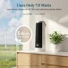 image:imageLEVOIT Tower Fan for Bedroom 20dB Quiet Desk Fan with 23fts Portable amp Easy to Carry 3Angle amp 4Speed Mini Oscillating Fan DC Motor Bladeless Remoter 12H Timer for Home Room Office WhiteWhite