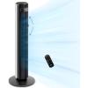 image:imageLEVOIT Tower Fan for Bedroom 20dB Quiet Desk Fan with 23fts Portable amp Easy to Carry 3Angle amp 4Speed Mini Oscillating Fan DC Motor Bladeless Remoter 12H Timer for Home Room Office WhiteWhite