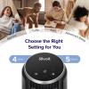 image:imageLEVOIT Tower Fan for Bedroom 20dB Quiet Desk Fan with 23fts Portable amp Easy to Carry 3Angle amp 4Speed Mini Oscillating Fan DC Motor Bladeless Remoter 12H Timer for Home Room Office WhiteBlack