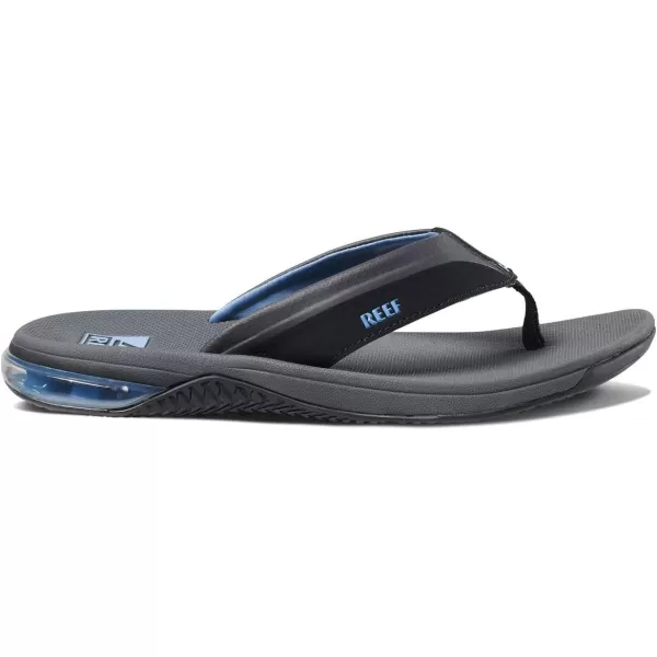 imageREEF Anchor Mens Beach Flip Flop Water Friendly Cushioning Heel AirbagGreyBlue