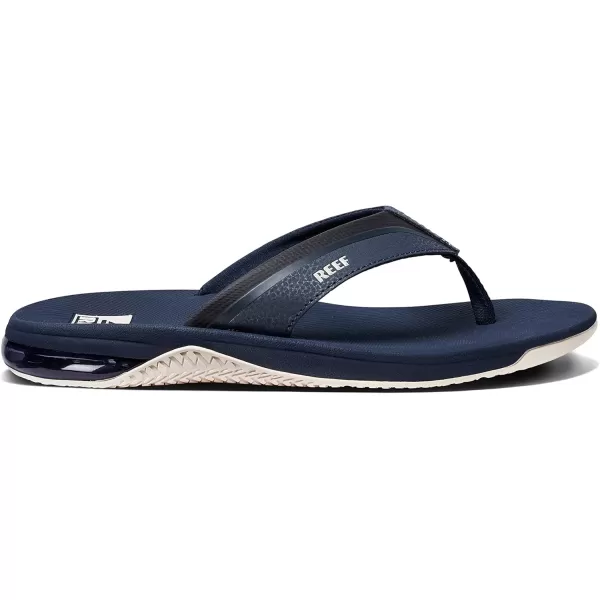 imageREEF Anchor Mens Beach Flip Flop Water Friendly Cushioning Heel AirbagNavyWhite