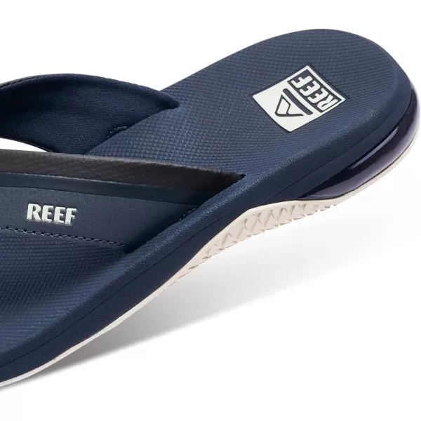imageREEF Anchor Mens Beach Flip Flop Water Friendly Cushioning Heel AirbagNavyWhite