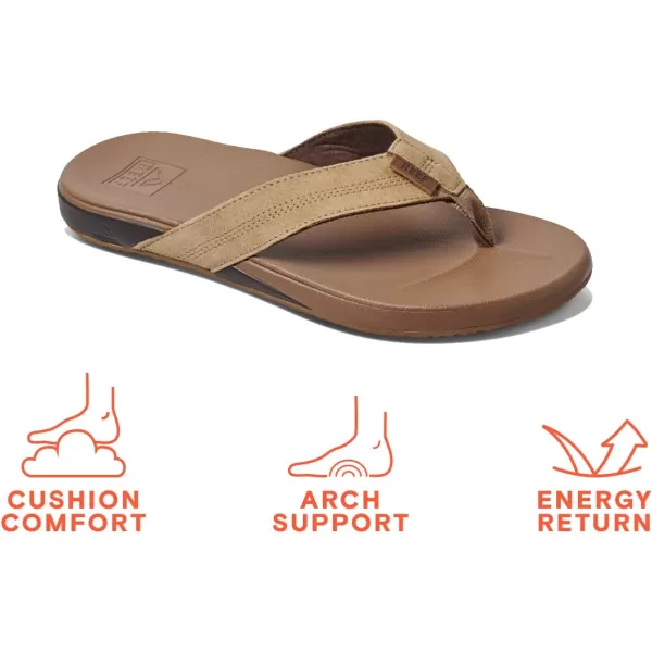 imageREEF Cushion Phantom Mens Flip Flop Ultra Soft Cushion FootbedBronze