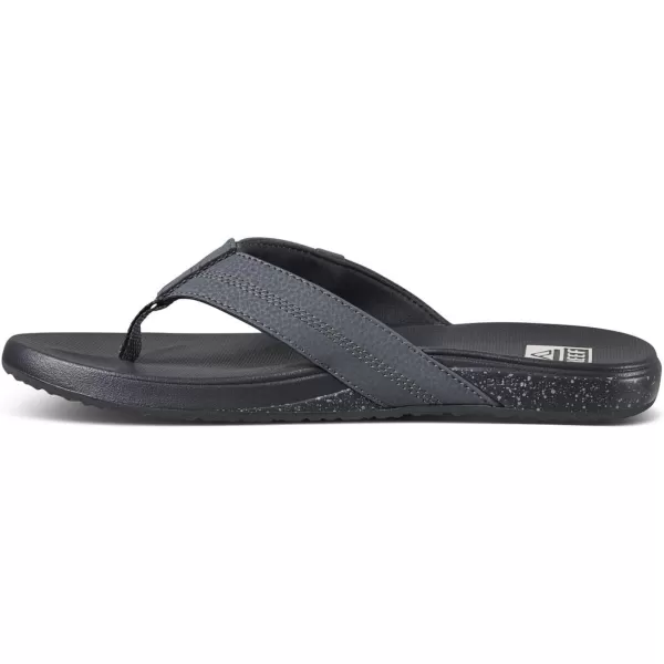 imageREEF Cushion Phantom Mens Flip Flop Ultra Soft Cushion FootbedDark Grey